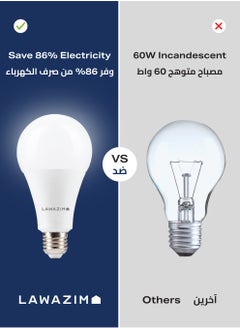 LAWAZIM 12W LED Bulb A65 E27 - 2 Piece 6500K Daylight - Energy Saving 70W Equivalent Non-Dimmable Lightbulbs with 960 Lumens and Long-Lasting 15,000H Design - for Home, Kitchen, and Bedroom Lighting  - Image 5