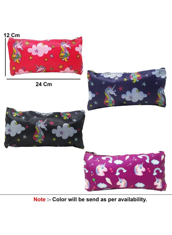 PARTEET New Unicorn Combo Pack of Stationery Set - Unicorn Pencil Pouch/Stationery Pouch/Pencil Case with Unicorn Water Pen, Unicorn Pencil,Unicorn Eraser and Scale for Kids (Pack of 5 Items) - Image 5