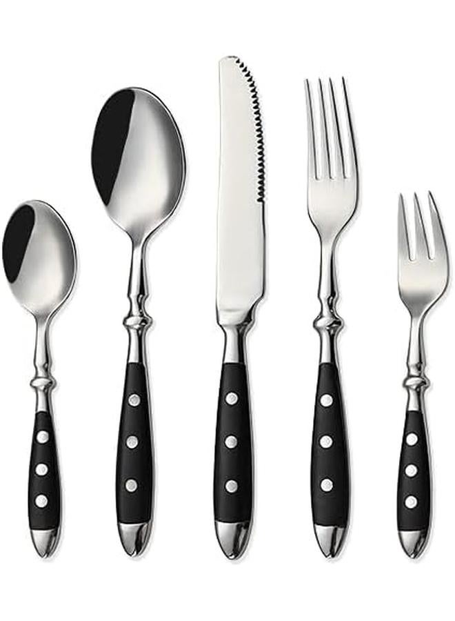 Bluejw stainless steel forged flatware Stainless Steel Cutlery Set with bakelite handle 20 Piece spoon fork knife tableware set - Image 3