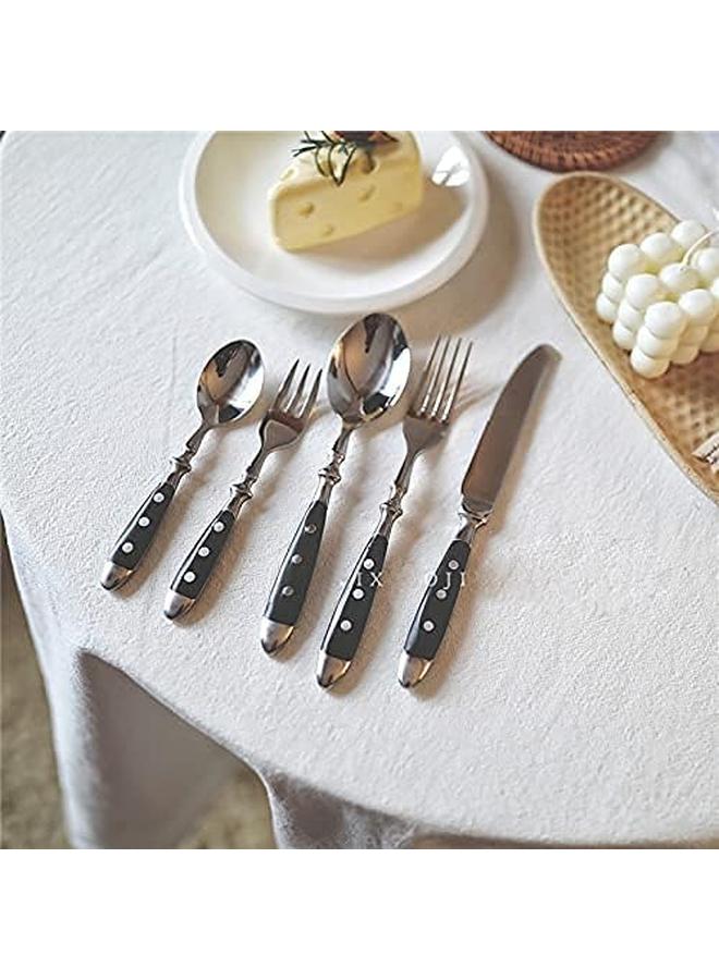 Bluejw stainless steel forged flatware Stainless Steel Cutlery Set with bakelite handle 20 Piece spoon fork knife tableware set - Image 2