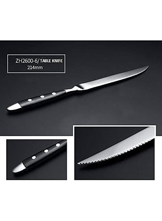 Bluejw stainless steel forged flatware Stainless Steel Cutlery Set with bakelite handle 20 Piece spoon fork knife tableware set - Image 4