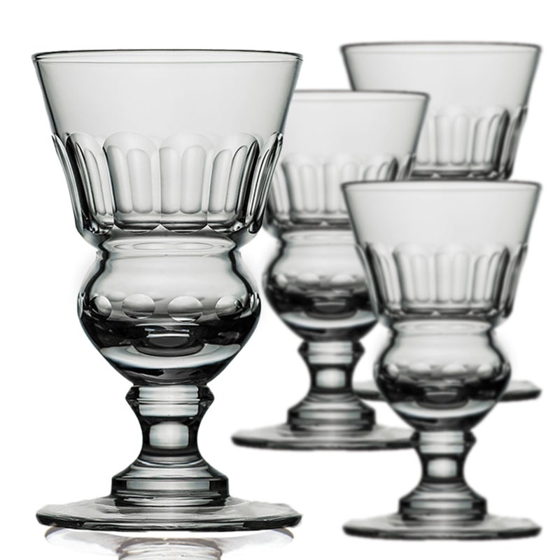 Amehla Original Absinthe Glass Set of 4 Glasses  Vintage Reservoir Pontarlier Style