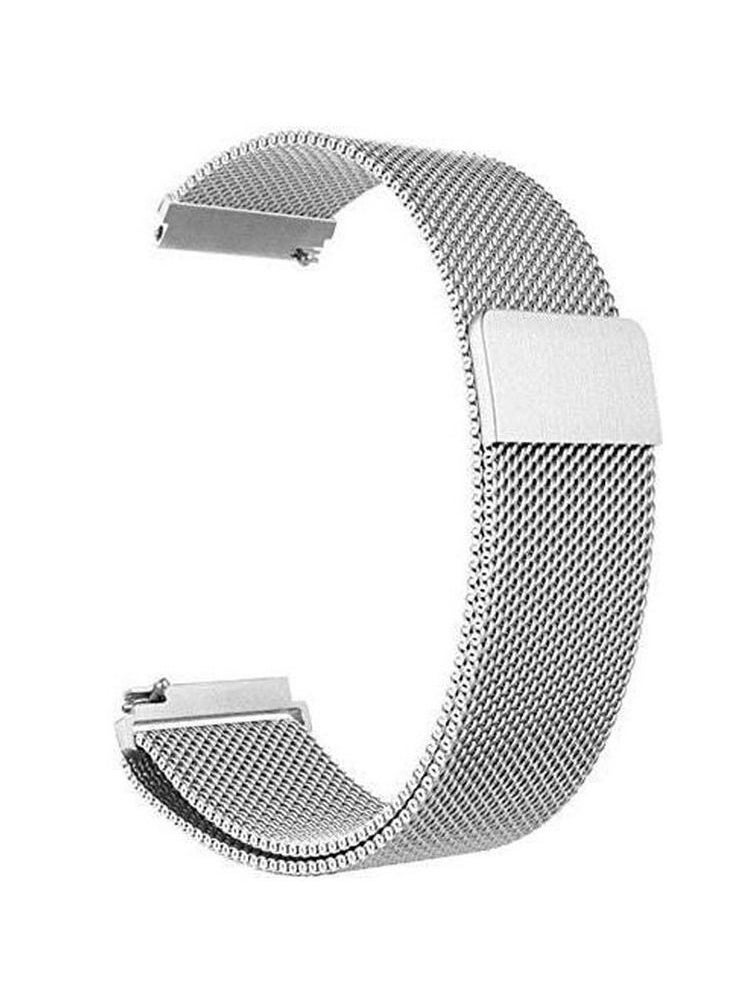 CATANES - 22mm Metal Milanese Watchband Compatible With Huawei 4,4 Pro Silver - Image 1