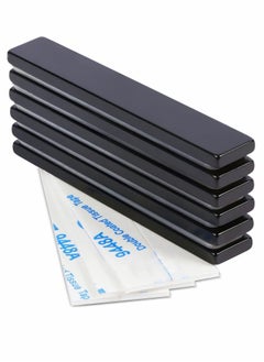 Y&D 6 Pack Waterproof Powerful Neodymium Bar Magnets Strong Rare Earth with Epoxy Coating and Double Sided Adhesive for Fridge Scientific Shower Door Office etc 60x10x3mm  - Image 1