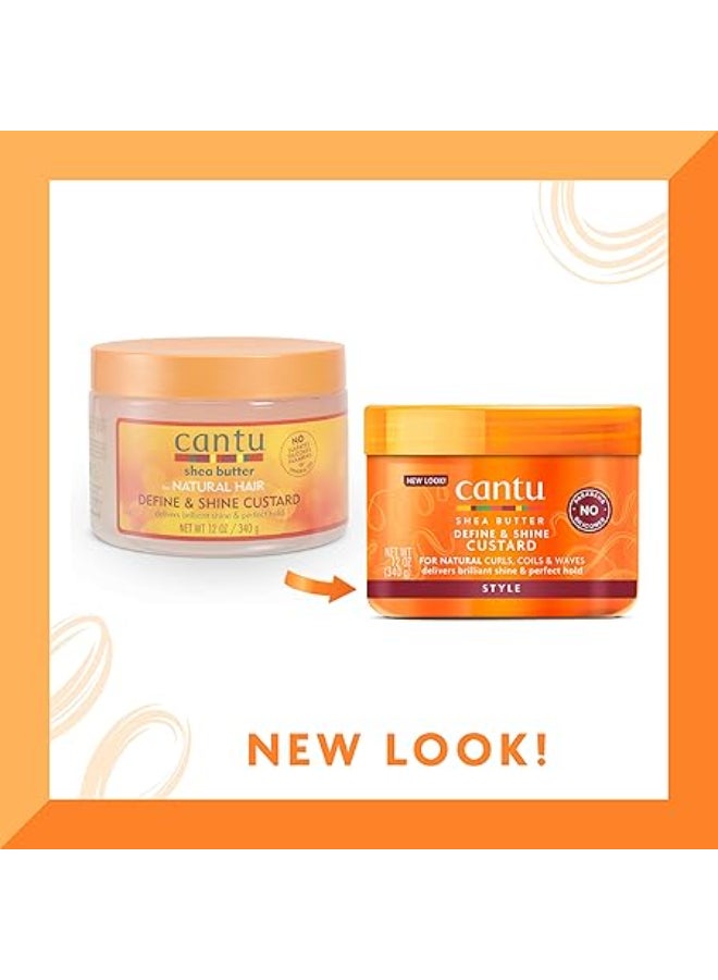 Cantu Shea Butter Define And Shine Custard 340grams - Image 1