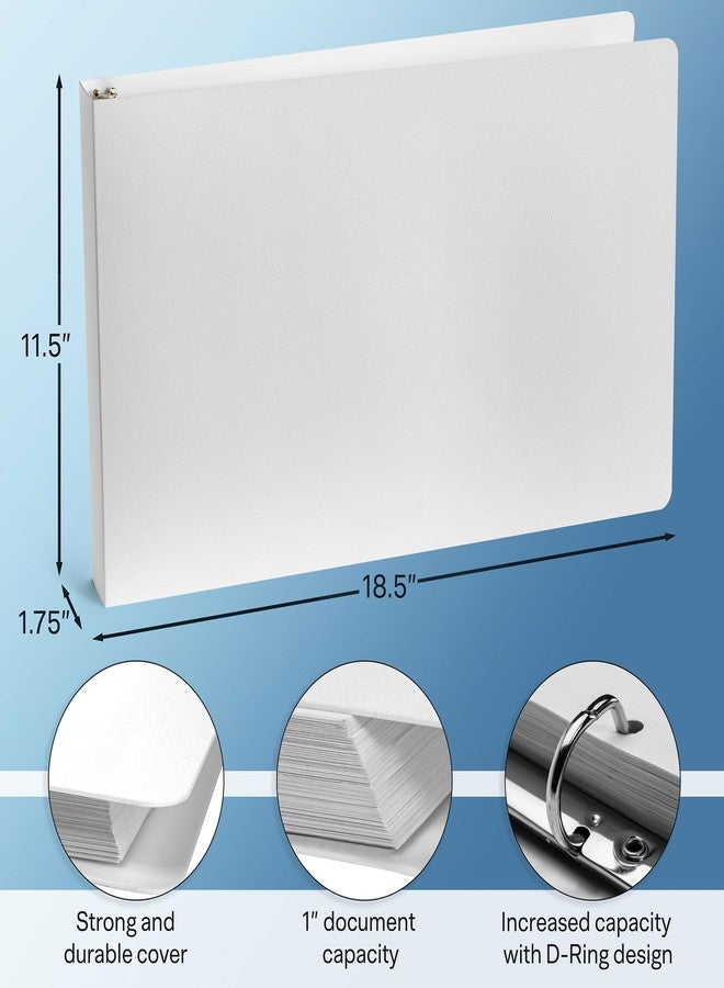 Ruby Paulina 11x17 1" White Poly Binder 2-Pack - Image 4