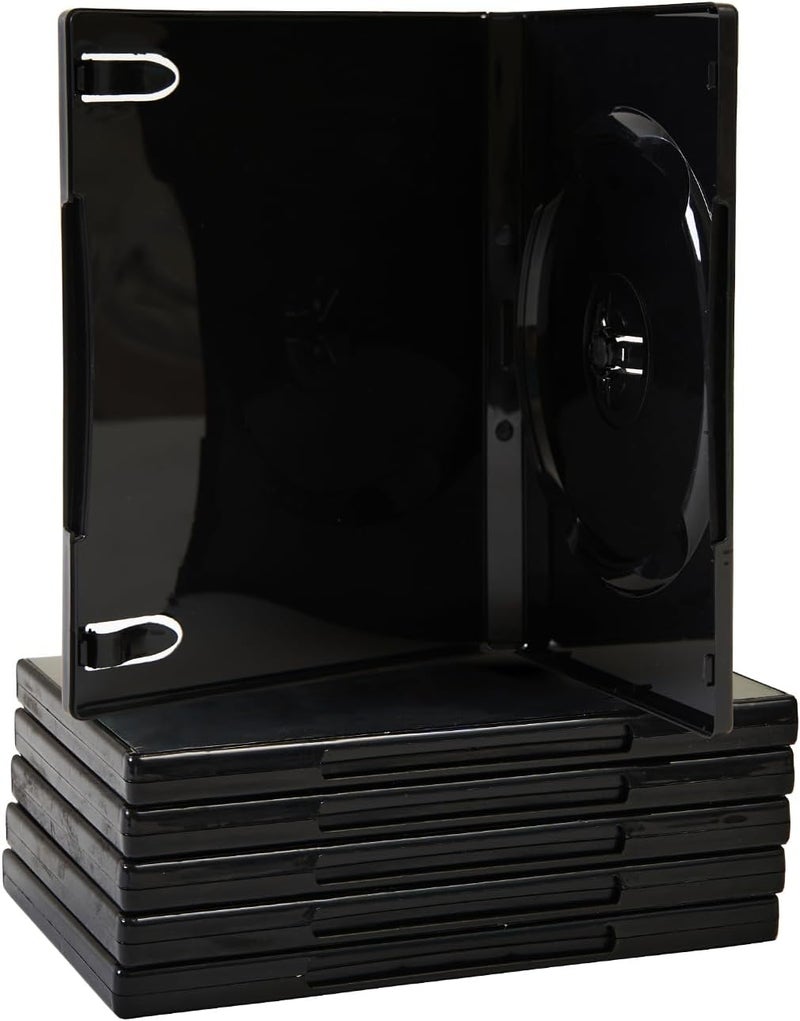 Maxtek Premium Grade Shiny Black Single CD DVD Bluray Disc Case 14mm 10 - Image 5