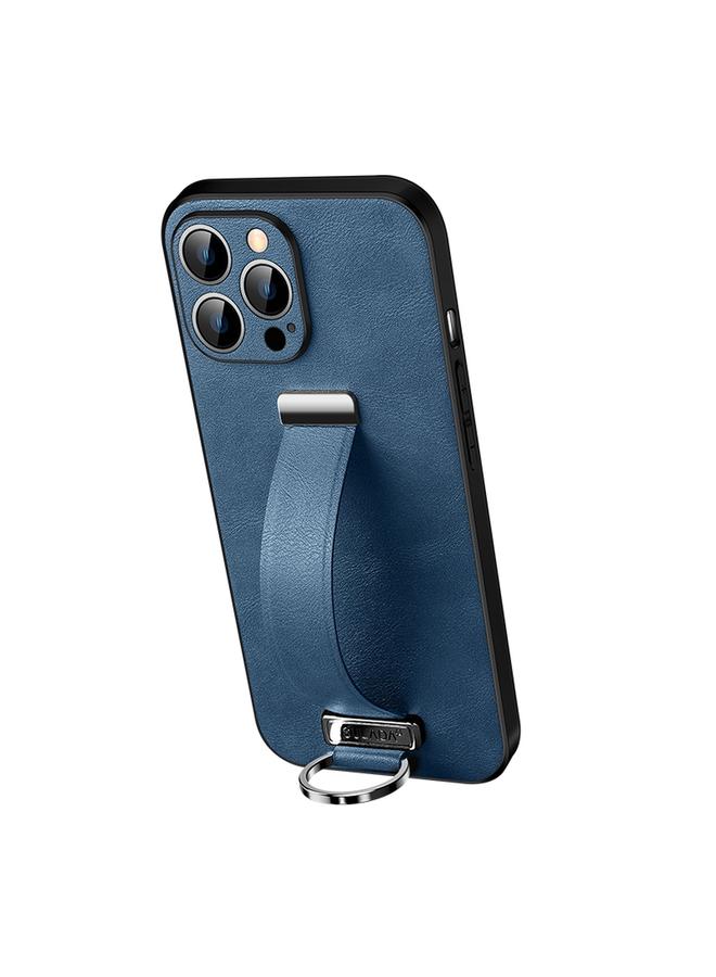The Bros Case For iPhone 13 Pro Cool Series PC + Leather Texture Skin Feel Shockproof Phone Case