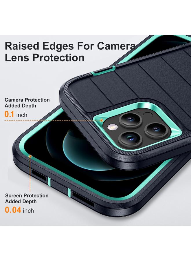 اس-توب جراب لهاتف iPhone 12 Pro Max Defender Gen2 مصنوع من مادة البولي كربونات المتينة + جراب هاتف من السيليكون مع حامل - Image 5