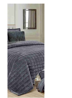 MARK 6 Pieces Soft Winter Plain Compressed Double Bed Sheet Quilt Size 240x220 cm  - Image 3