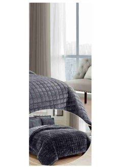 MARK 6 Pieces Soft Winter Plain Compressed Double Bed Sheet Quilt Size 240x220 cm  - Image 4
