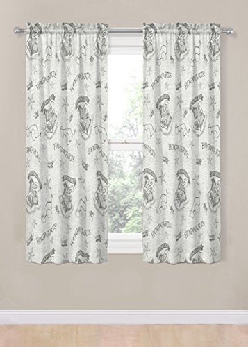 Jay Franco Harry Potter Spellbound 63Drapes Beautiful Room Dcor Easy Set Up Bedding Features Hogwarts Logo Curtains Include 2 Tiebacks 4 Piece Set Official Harry Potter Product - Image 3