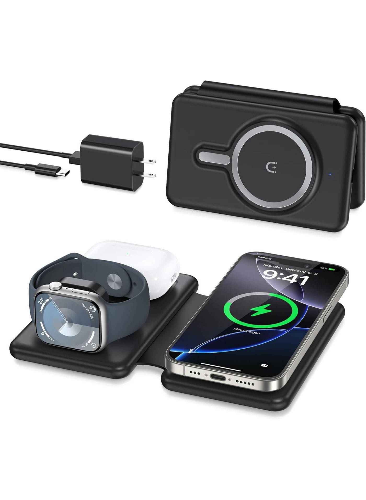 أبل Apple Wireless Charger 3 In 1 wireless