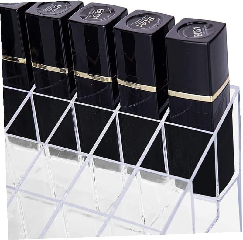 Uonlytech 40-grid Lipstick Organizer Lip Gloss Holder Nail Polish Rack Staircase Design for Makeup Storage and Vanity Display - Image 5