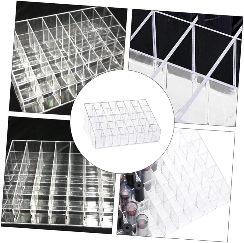 Uonlytech 40-grid Lipstick Organizer Lip Gloss Holder Nail Polish Rack Staircase Design for Makeup Storage and Vanity Display - Image 3