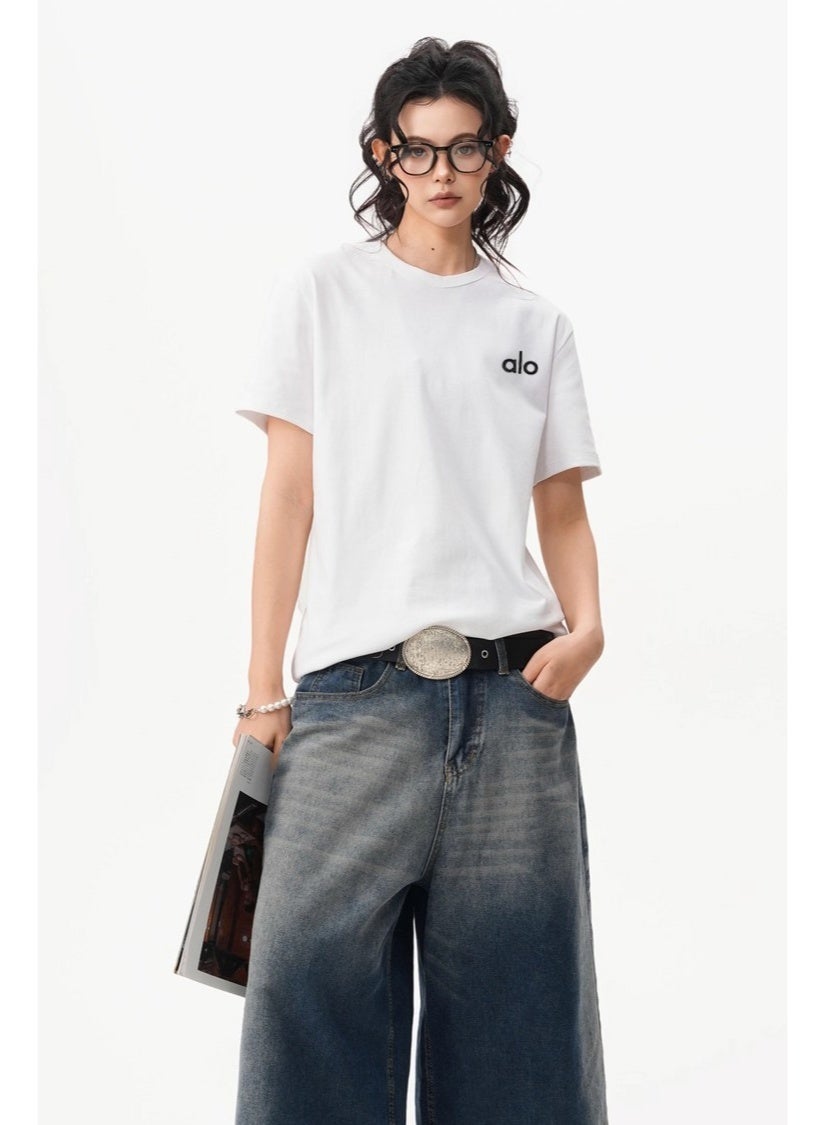 Alo Yoga Alo Yoga unisex white oversized short sleeved T-shirt
