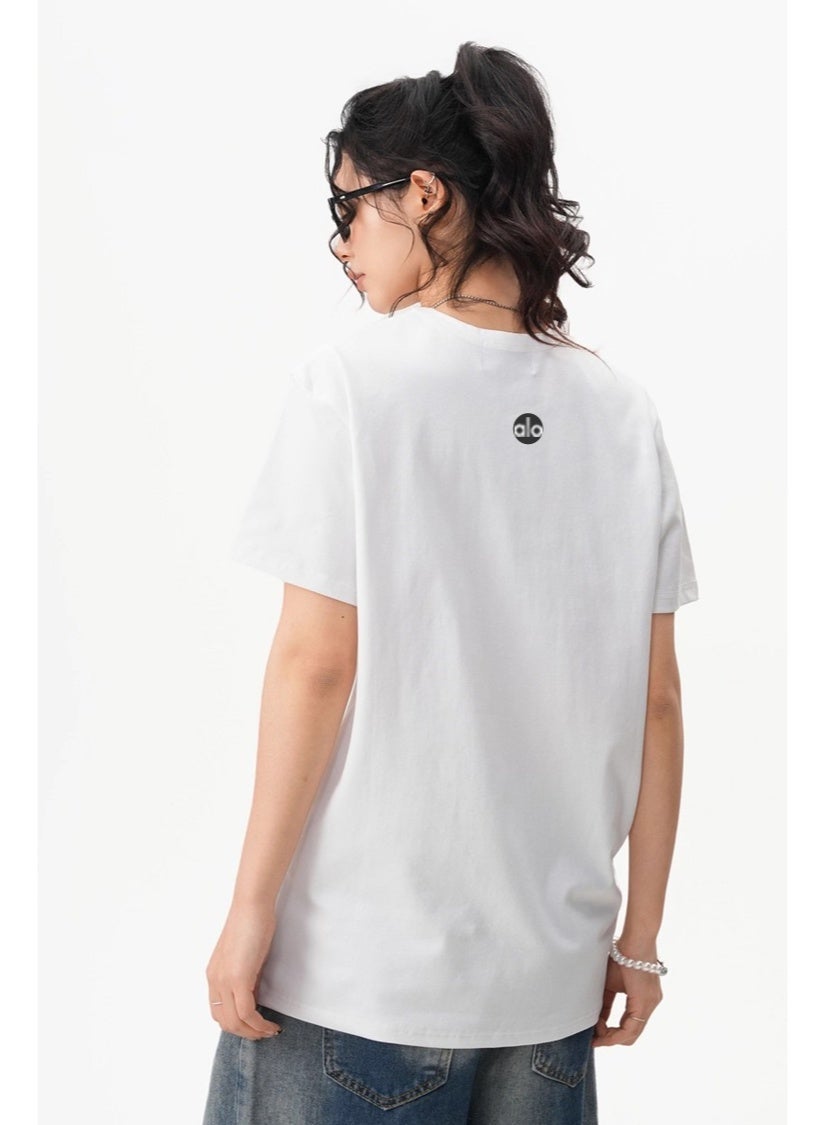 Alo Yoga Alo Yoga unisex white oversized short sleeved T-shirt