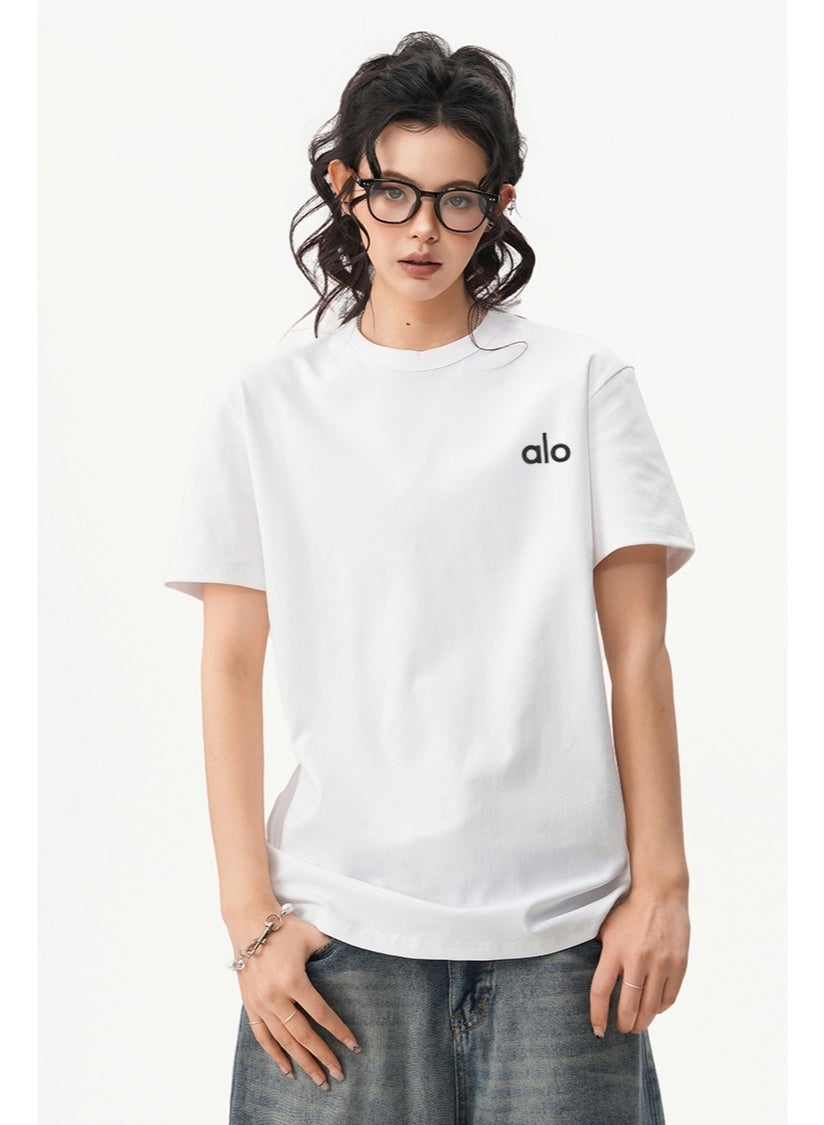 Alo Yoga Alo Yoga unisex white oversized short sleeved T-shirt