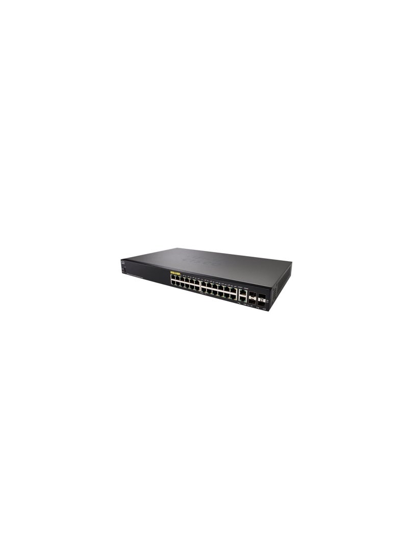 Cisco Systems - Cisco SB,Switch, SF350 24-port 10/100 Managed SF350-24-K9-UK - Image 1