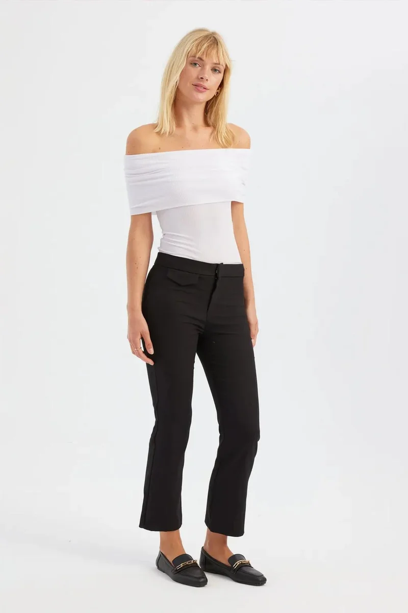 Hiccup White Solid Off Shoulder Top for Women | Best Price UAE