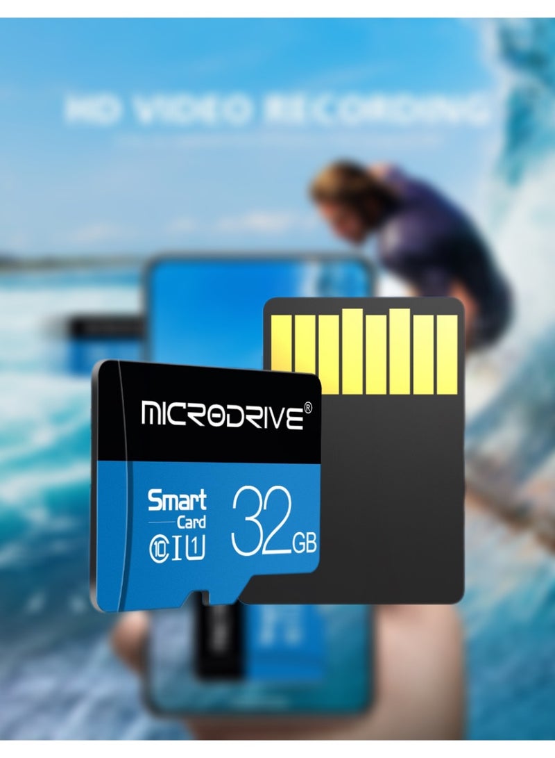 Microdrive 32GB/64GB U3 High Speed TF Card - 4K UHD Video Recording for Dash Cams, Surveillance & Phones - Image 1