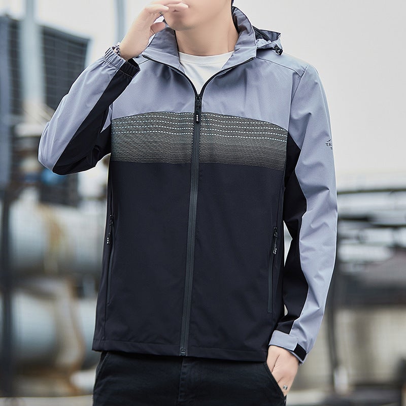 Coat Men'S Casual Fashion Brand Boys 2023 New Handsome All-Match Jacket Loose Top Clothes Men - Image 1
