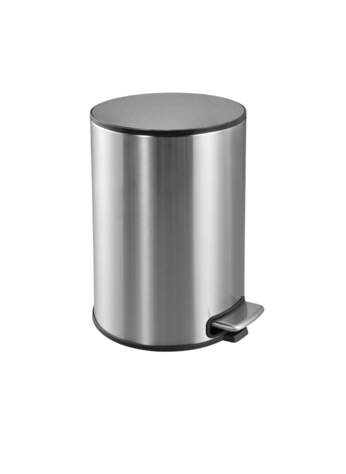 Home Maker 8L Stainless Steel Pedal Bin – Soft-Close Lid, Fingerprint-Resistant, Hands-Free Trash Can for Bathroom & Office 