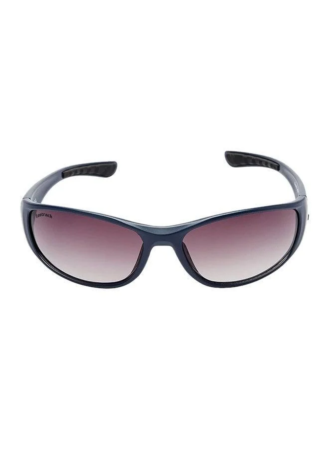 fastrack Blue Wraparound Men Sunglasses