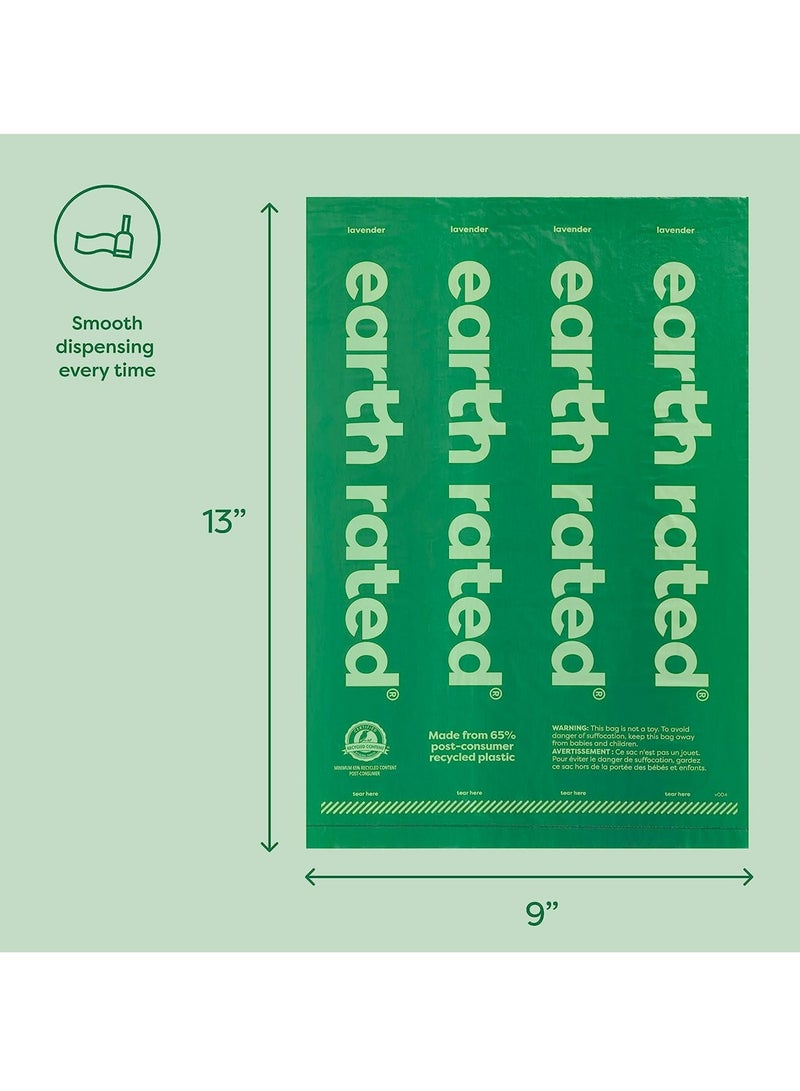 Earth Rated Roll of Lavender-Scented Waste Bags for Dogs, Each with 315 Bags - Image 2