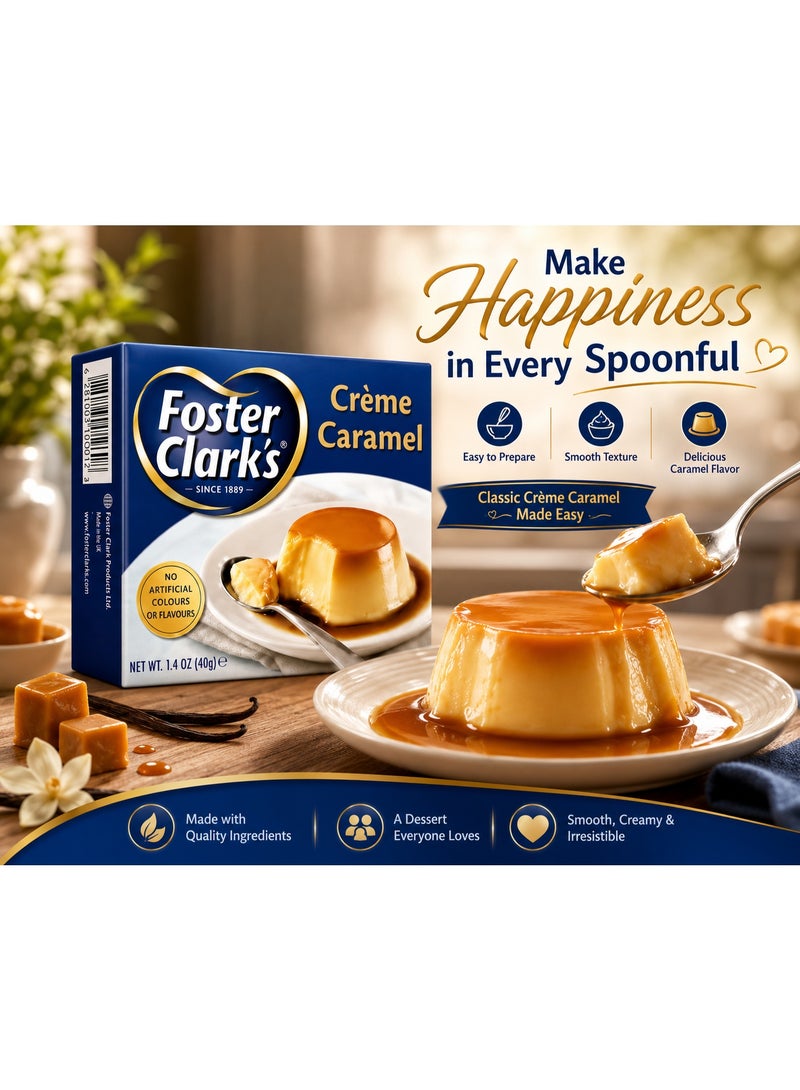 Foster Clark's Crème Caramel Dessert – Classic Soft Caramel Pudding Mix | Smooth & Creamy Sweet Treat for All Occasions | FLORKS CLARKS - Image 2