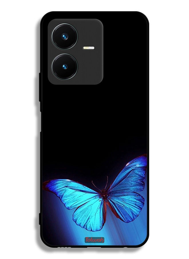 Tolwak Vivo Y22s Protective Case Cover Butterfly Art - Image 1