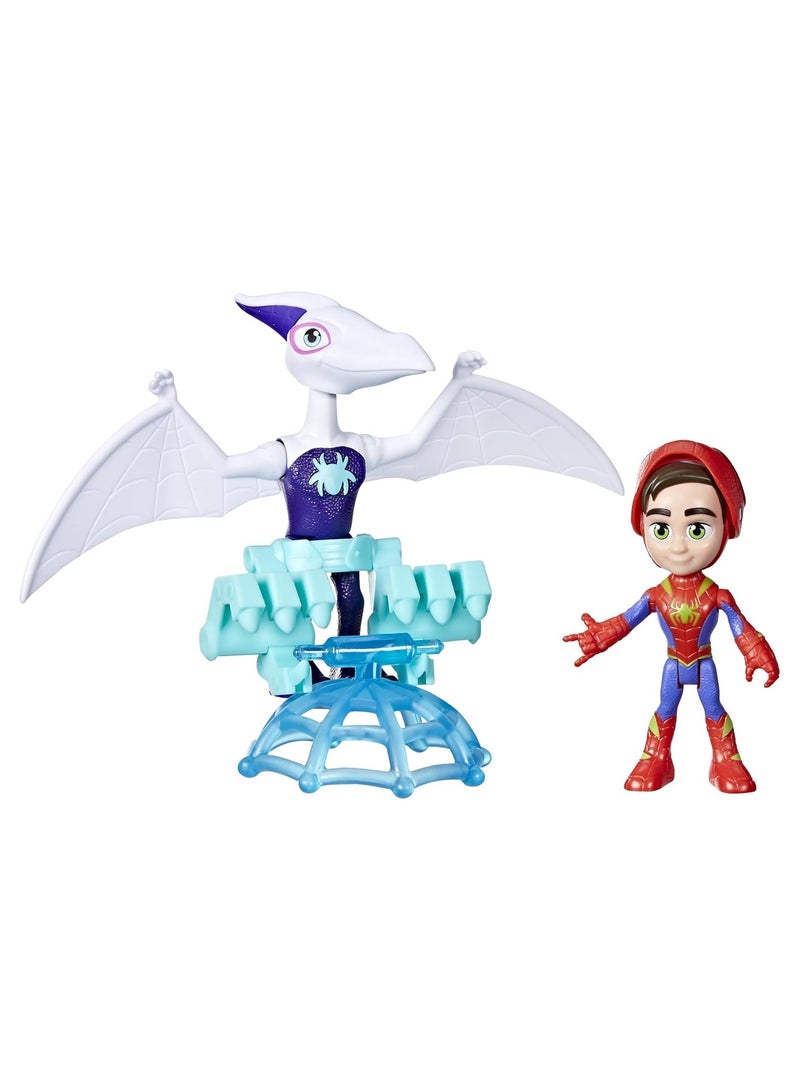 سبايدي اند هيز اميزينج فريندز مجموعة تماثيل غاستوسورس بحجم 4 بوصات | تماثيل ديناصور وبطل خارق | لعبة رائعة للأطفال من عمر 3 سنوات - Image 3