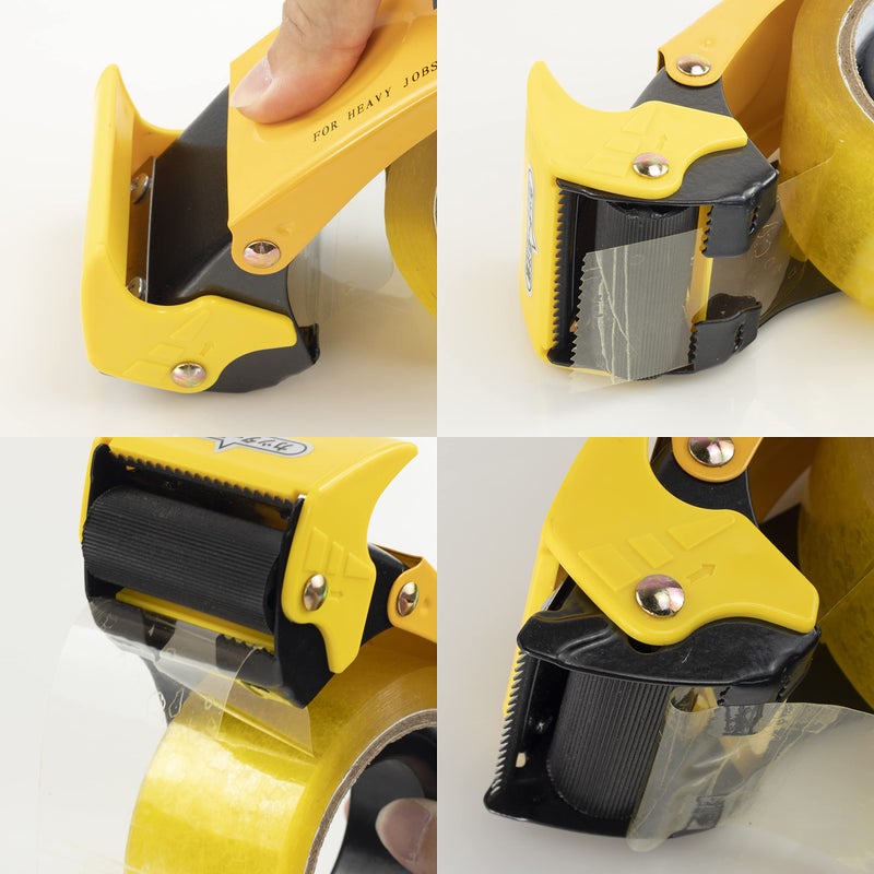 Prosun ã€Upgradedã€‘ PROSUN Blade Safety Pink Cover 2 Inch Professional Packing Tape Dispenser Packaging Metal Handheld Tape Gun Sealing Cutter TG11 - Image 5