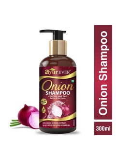 AYUREVER Onion Shampoo For Hair Strong And Dandruff Control (300 Ml)  - Image 2