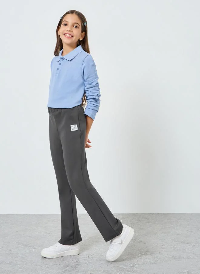 Styli Teens Badge Detail Elastic Waist Leggings