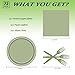 LYFREE 72 Pcs Sage Green Paper Plates 7in Disposable Dessert Plates Napkins and Forks Party Tableware Set Decoration Supplies for Birthday Baby Shower Wedding Holiday Graduation Bridal Shower Party Serve 24 - Image 4