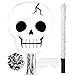 Aoriher Ghost Piata Pink Halloween Piata White Pink Ghost Party Piata with Bat Stick Blindfold Mask Confetti for Halloween Holiday Theme Festival Birthday Party Supplies DecorationSkeleton - Image 2
