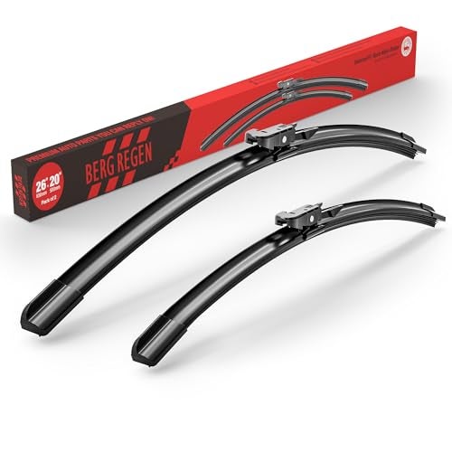 BERG REGEN 26"+20" Windshield Wiper Blades Replacement for Ford Taurus 2010-2018 Toyota Avalon 2005-2012 Lincoln MKS 2010-2016 – Genuine OEM Quality (Set of 2) - Image 1
