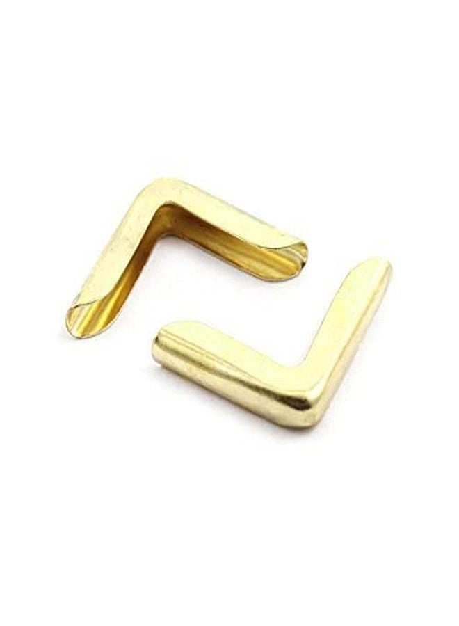 Nimida® Metal Corner Protector Small Size Pack of 50 Nos | 15 mm x 15 mm x 3 mm x 3 mm | Golden Yellow | for Purse, Bags, Albums, Diary - Image 4