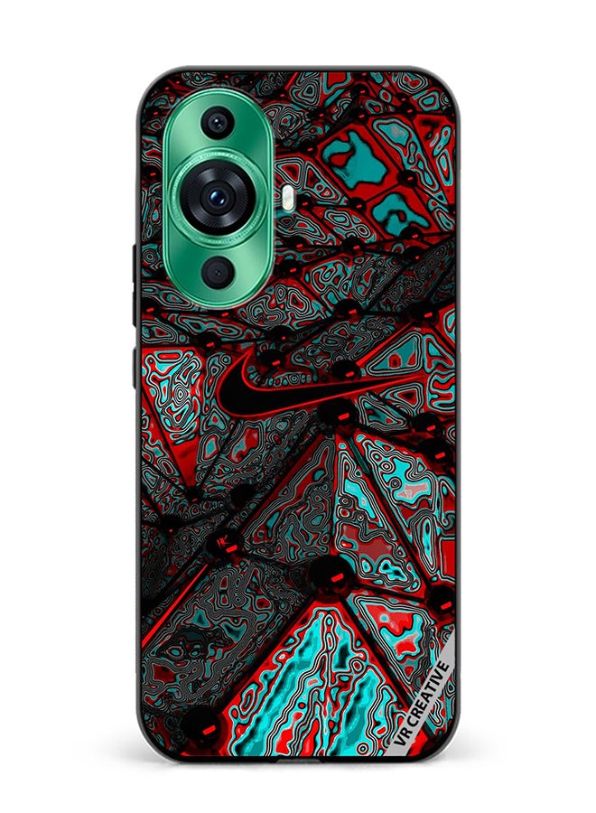 VR CREATIVE غطاء حماية لهاتف هواوي نوفا 11 برو بتصميم نايك متعدد الألوان - Image 1