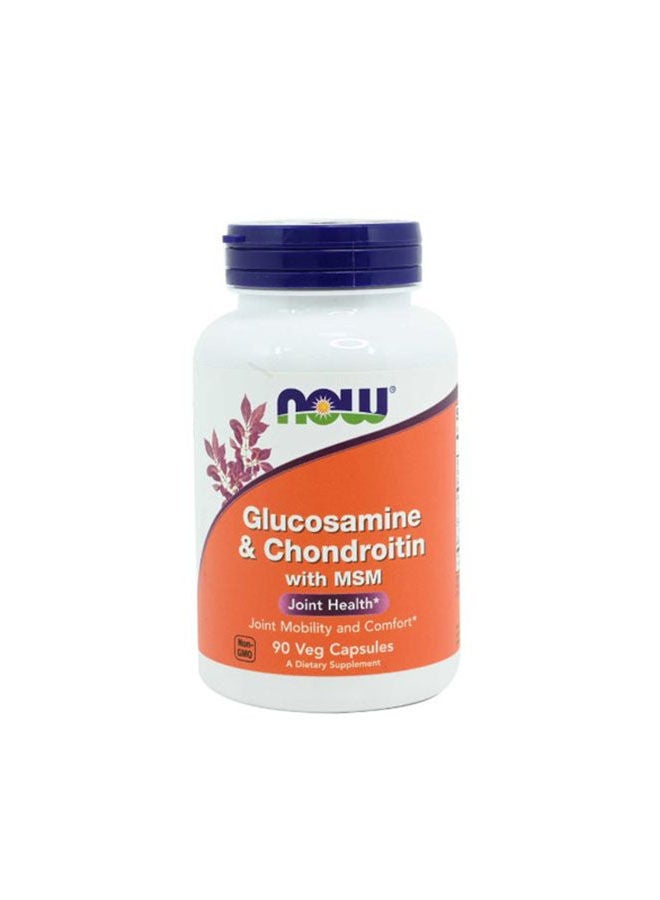 now Glucosamine and Chondroitin with MSM Joint Health 90 Capsules