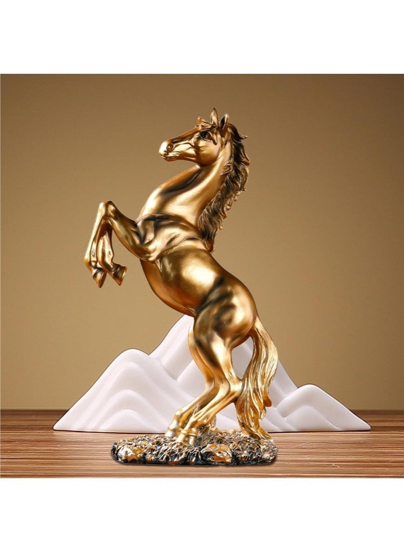 Bukela Home Decor Sculpture Statue Modern Home Decor Accents Horse Figurine Resin Statue Art Gifts For Home Bedroom Livingroom Office - Image 3