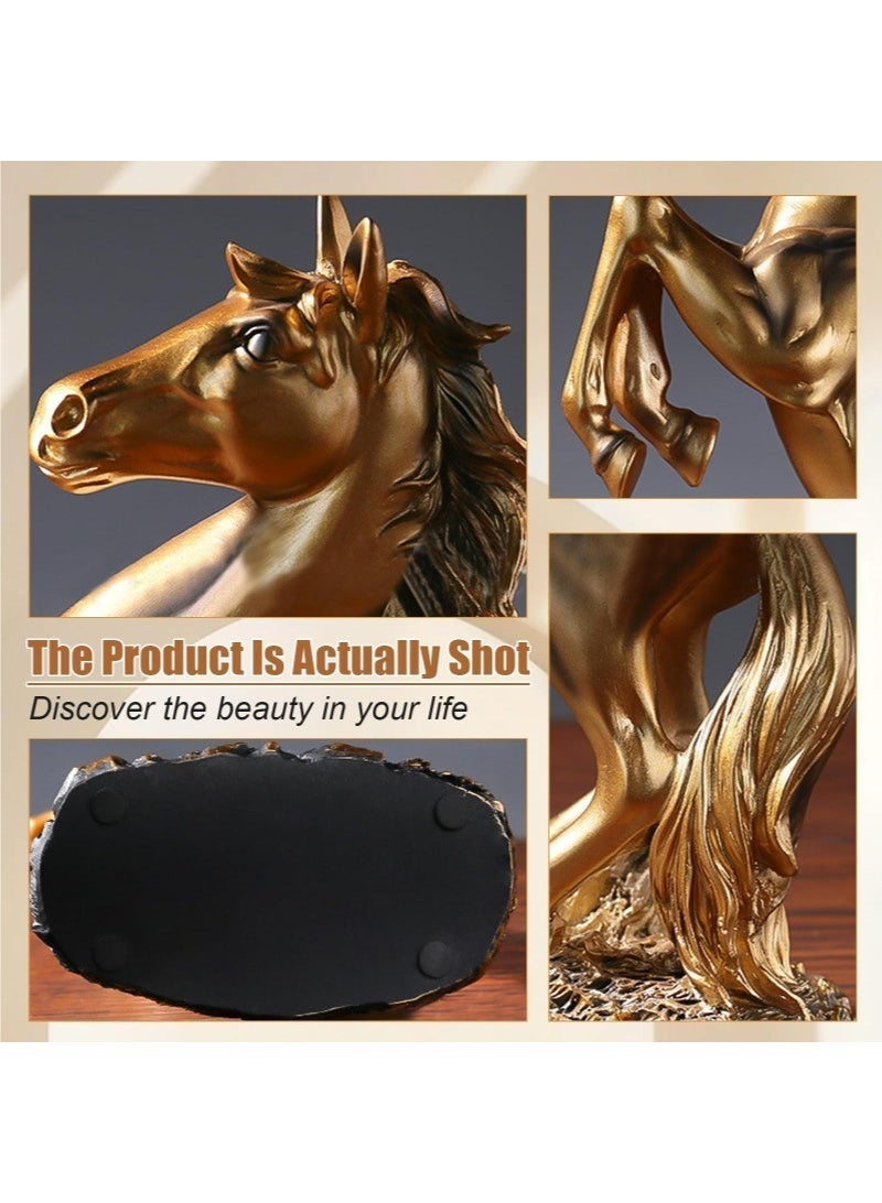 Bukela Home Decor Sculpture Statue Modern Home Decor Accents Horse Figurine Resin Statue Art Gifts For Home Bedroom Livingroom Office - Image 4