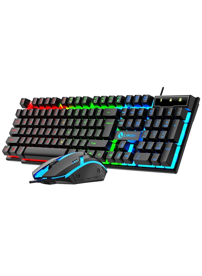 LIMEIDE Luminous Gaming Keyboard and Mouse Set For PC & Laptop  - Image 1