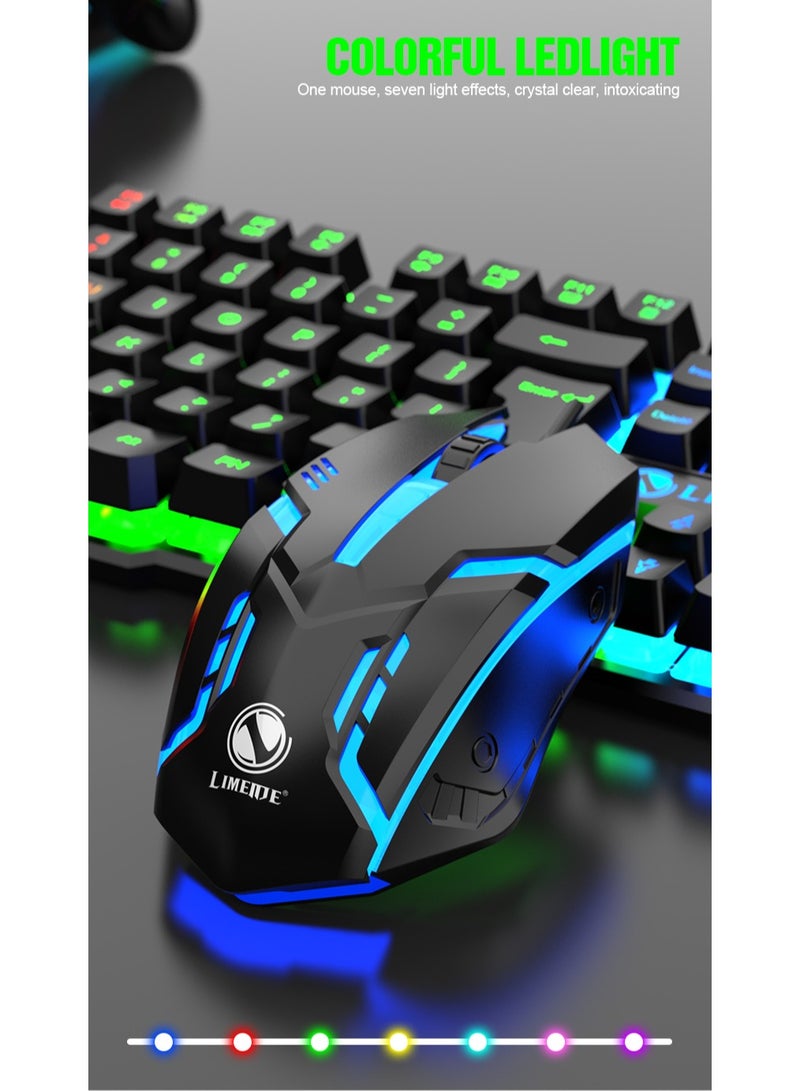 LIMEIDE Luminous Gaming Keyboard and Mouse Set For PC & Laptop  - Image 5