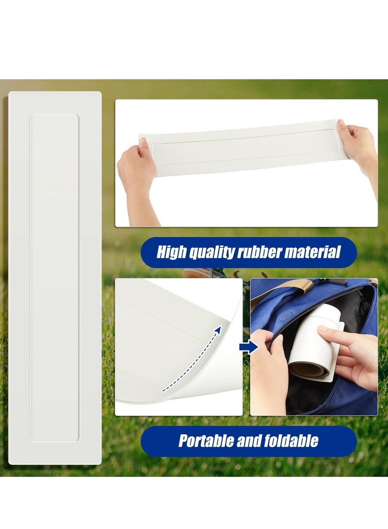 واي آند دي Baseball Pitching Mound Rubber, 2PCS Rubber Thin Plate Mat, Portable Bases Mat for Softball Pitcher Practice Drills Training (16 X 4 Inch)  - Image 4