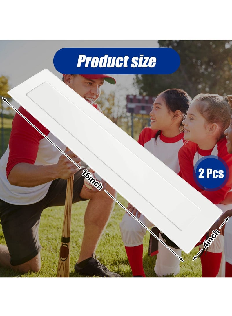 واي آند دي Baseball Pitching Mound Rubber, 2PCS Rubber Thin Plate Mat, Portable Bases Mat for Softball Pitcher Practice Drills Training (16 X 4 Inch)  - Image 3