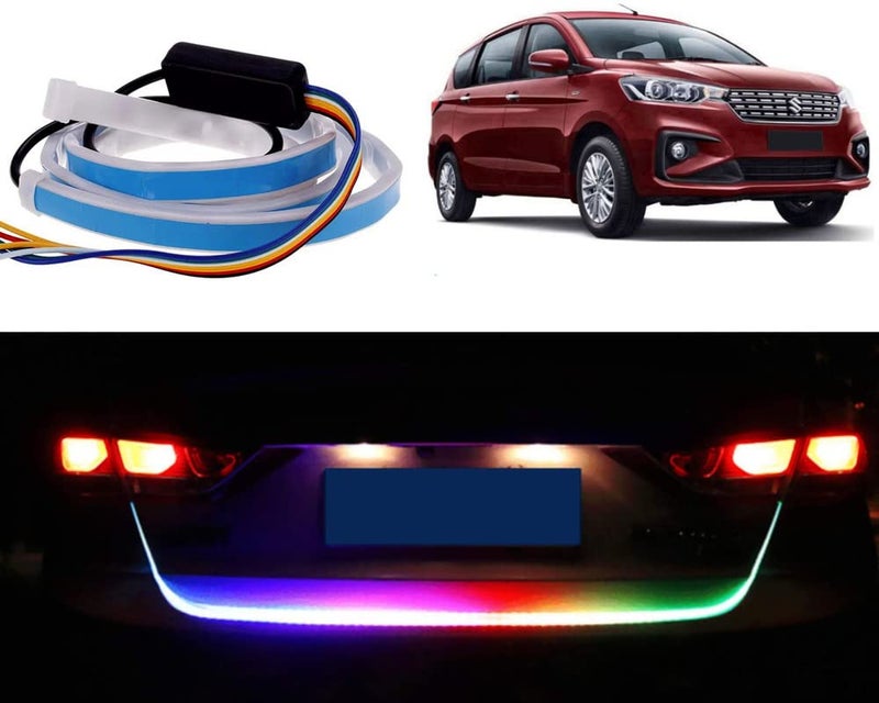 Selifaur 48Inch Ice Blue & Red DRL LED Brake with Side Turn Signal & Parking Indication Trunk | Boot | Dicky Light for Ertiga 2019 - Image 1