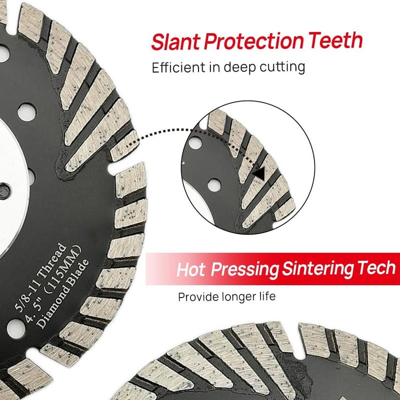 DTDIATOOL 9 Inch Diamond Turbo Blade Cutting Granite Marble Concrete Hard Stones - Image 4