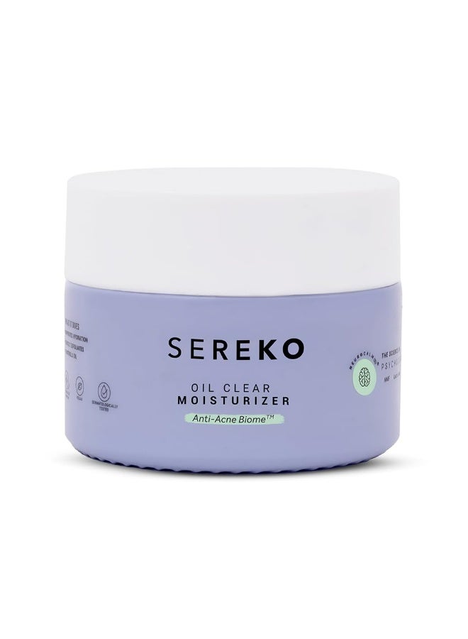 Sereko Oil Clear Face Moisturizer with NMF for Oily & Acne-Prone Skin | Controls Oil, Dehydrated Skin, Soothes Redness & Improves Texture | Lightweight, Non-Greasy Formula | Acne Cream 100ml (Pack of 2) - Image 2